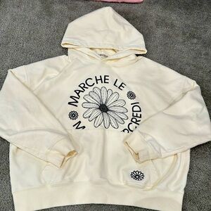 Mardi Mercredi Cream Graphic Hoodie Wconcept